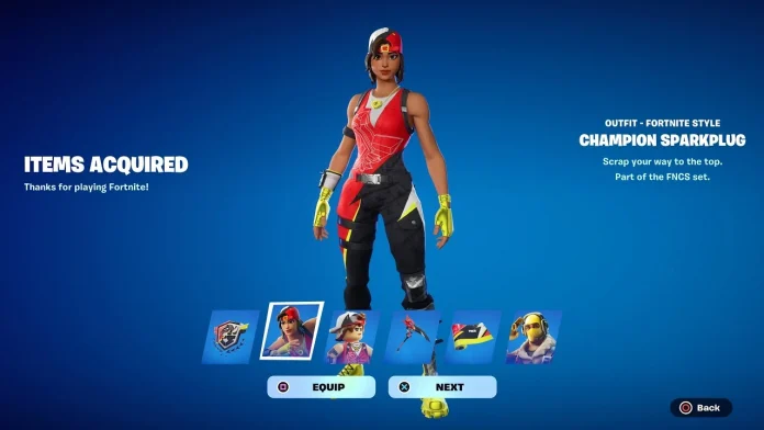 Champion Sparkplug Skin Fortnite